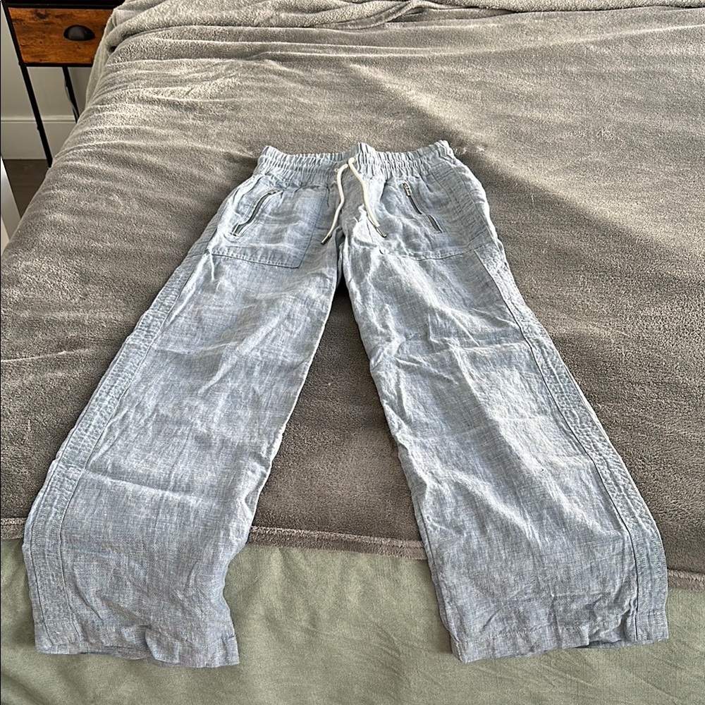 Light blue Linen Pant -Athleta